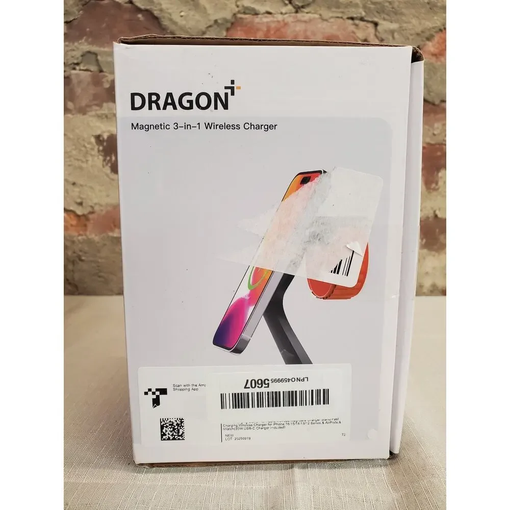 DRAGON+ 3-in-1 MagSafe Wireless Charger Station For Apple iPhone Watch AirPods